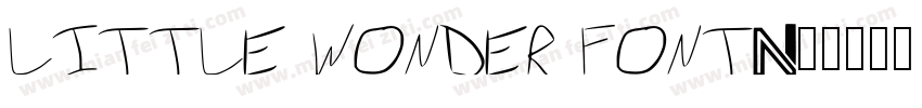 Little Wonder font字体转换
